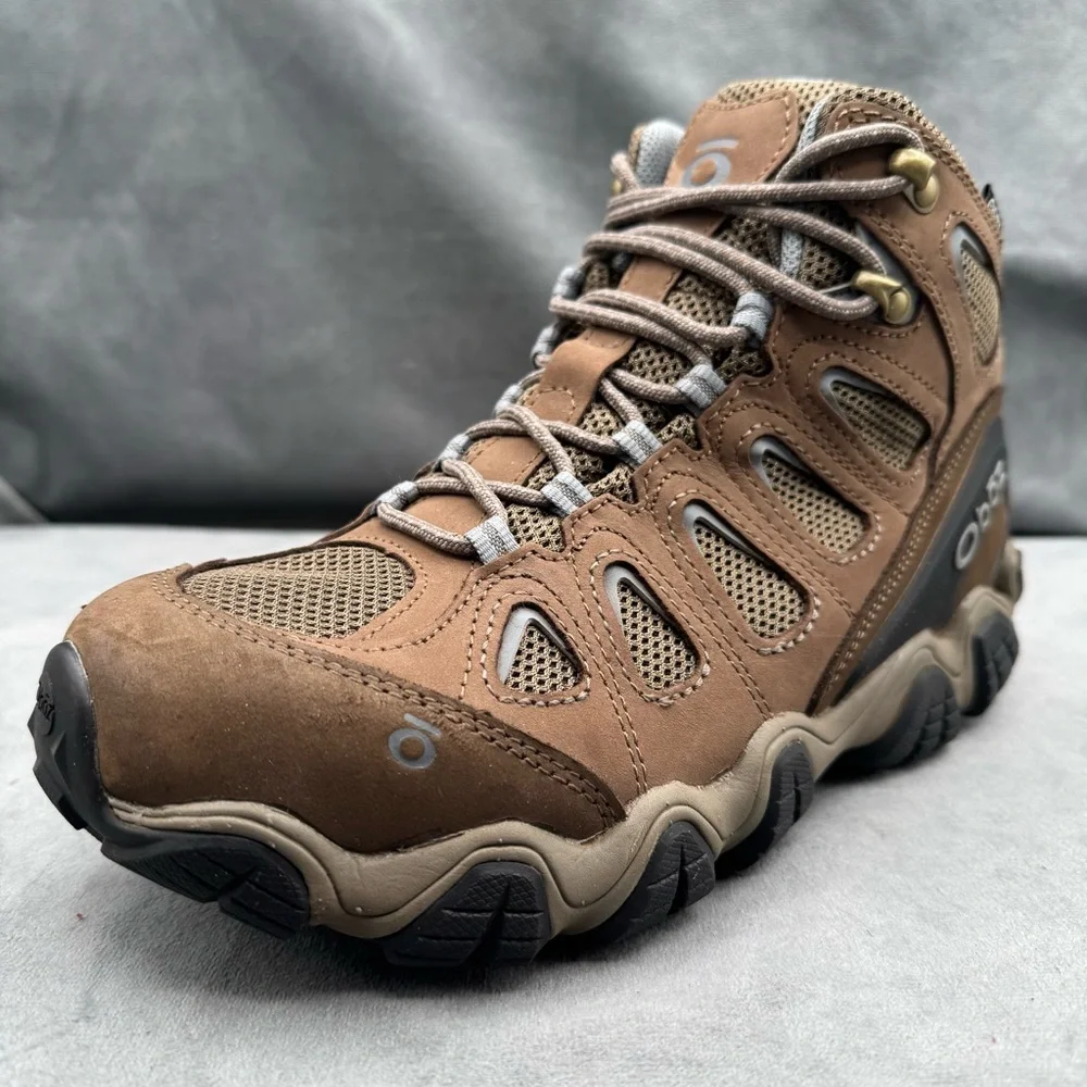 Oboz Sawtooth II Mid WP Women’s Size 9 Waterproof Hiking Boots Brown Leather - Picture 5 of 13